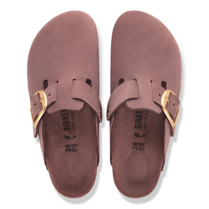 Boston Big Buckle Nubuck Leather in Color Pepper Tonal | Birkenstock