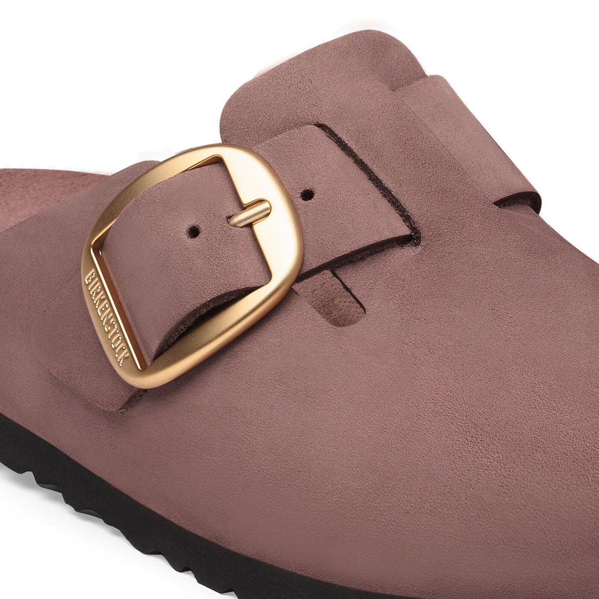 Boston Big Buckle Nubuck Leather in Color Pepper Tonal | Birkenstock
