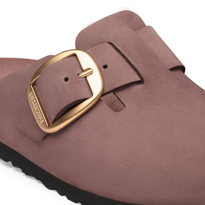 Boston Big Buckle Nubuck Leather in Color Pepper Tonal | Birkenstock