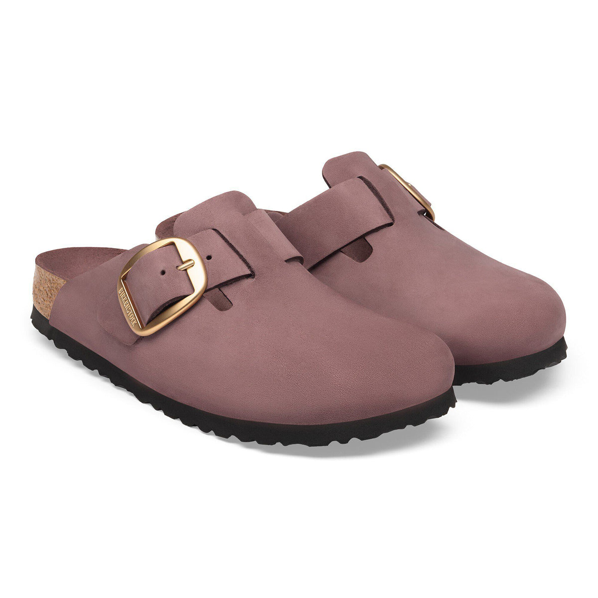 Boston Big Buckle Nubuck Leather in Color Pepper Tonal | Birkenstock