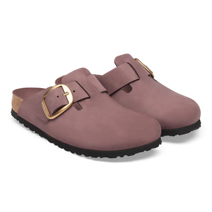 Boston Big Buckle Nubuck Leather in Color Pepper Tonal | Birkenstock