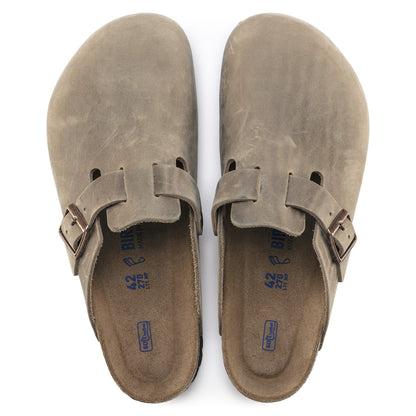 Boston Soft Footbed Oiled Leather in Color Tobacco Brown | Birkenstock