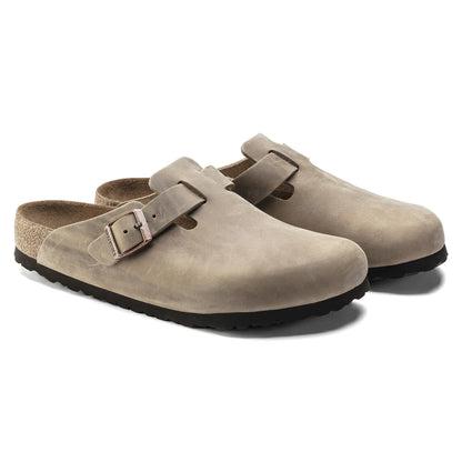 Boston Soft Footbed Oiled Leather in Color Tobacco Brown | Birkenstock