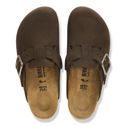 Boston Wire Buckle Nubuck Leather in Color Mocha | Birkenstock