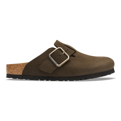 Boston Wire Buckle Nubuck Leather in Color Mocha | Birkenstock