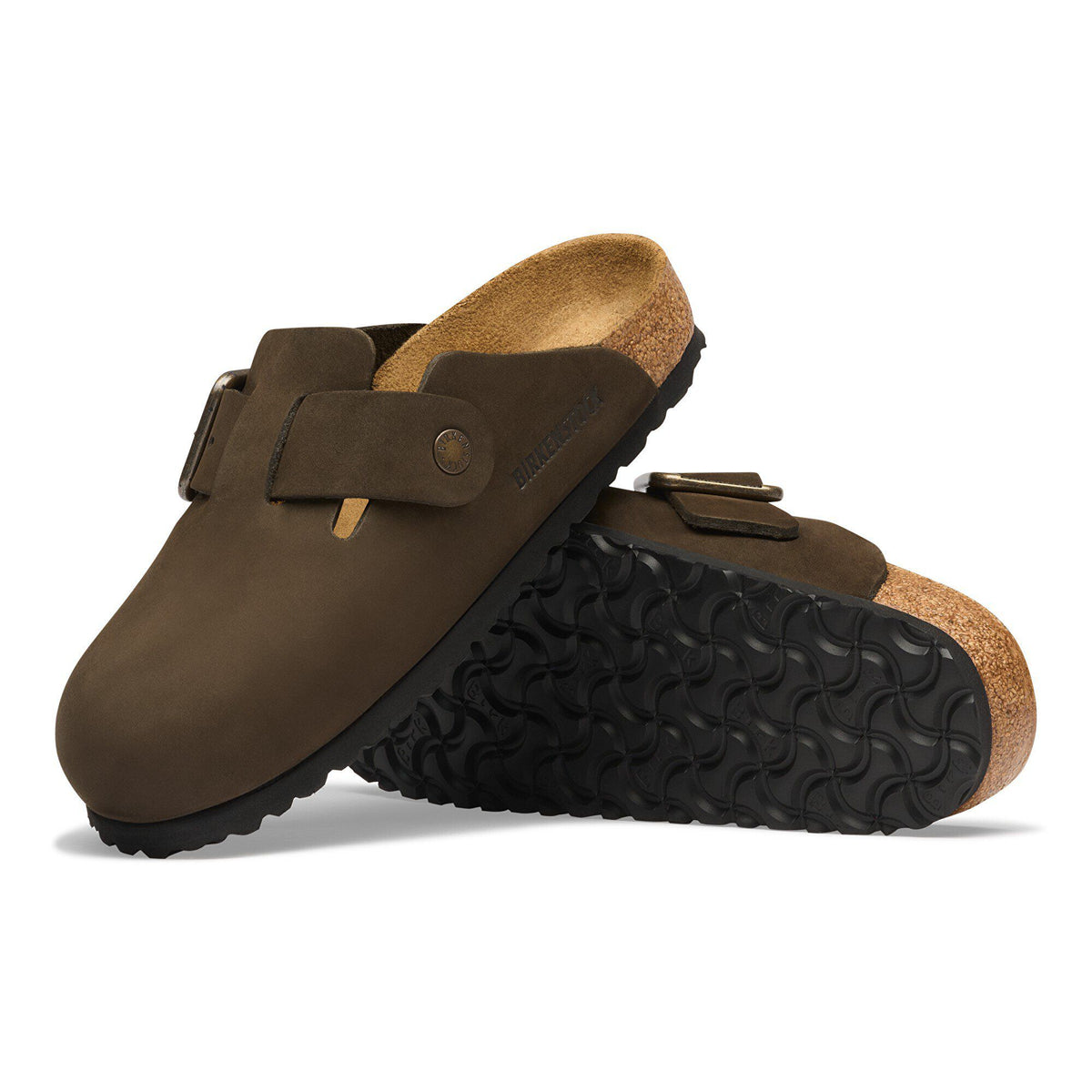 Boston Wire Buckle Nubuck Leather in Color Mocha | Birkenstock