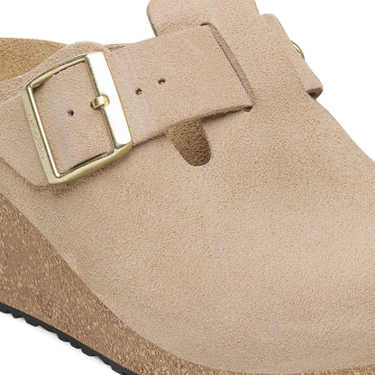 Fanny Suede Leather in Color Warm Sand | Birkenstock