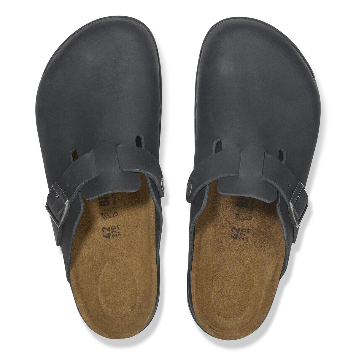 Boston Crosstown Oiled Leather in Color Black | Birkenstock