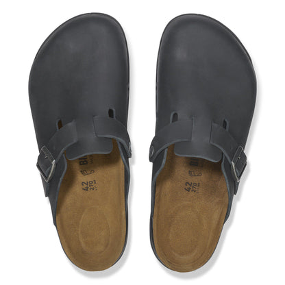 Boston Crosstown Oiled Leather in Color Black | Birkenstock