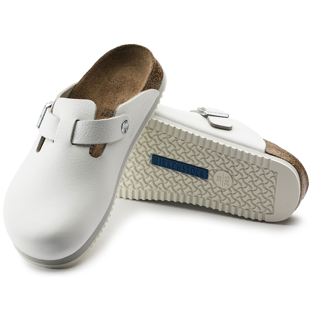 Boston Super Grip Leather in Color White | Birkenstock
