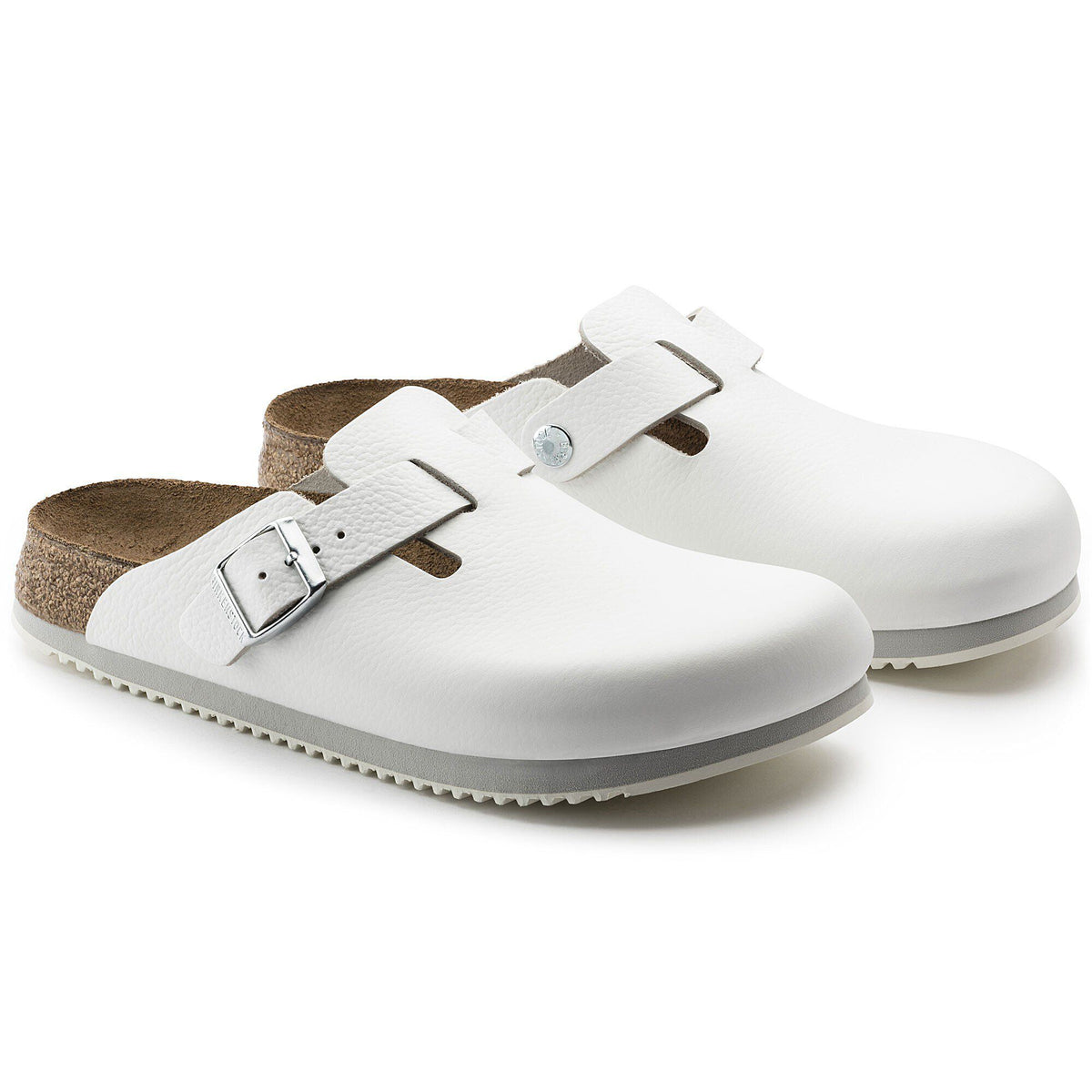 Boston Super Grip Leather in Color White | Birkenstock