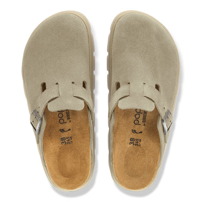 Boston Chunky Suede Leather in Color Taupe | Birkenstock