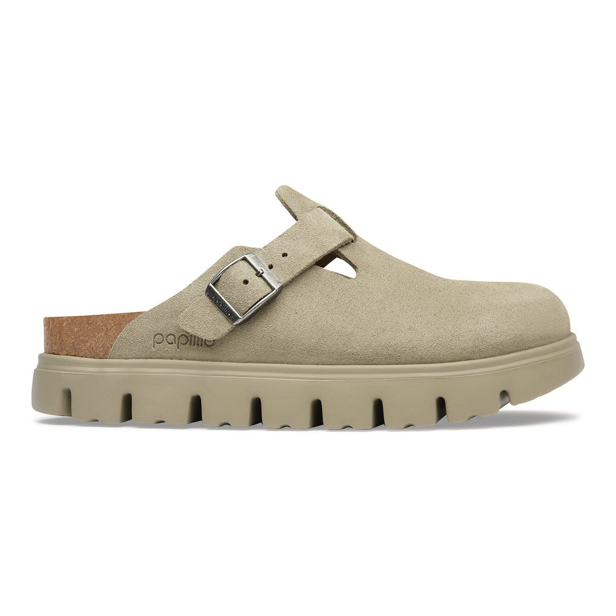 Boston Chunky Suede Leather in Color Taupe | Birkenstock