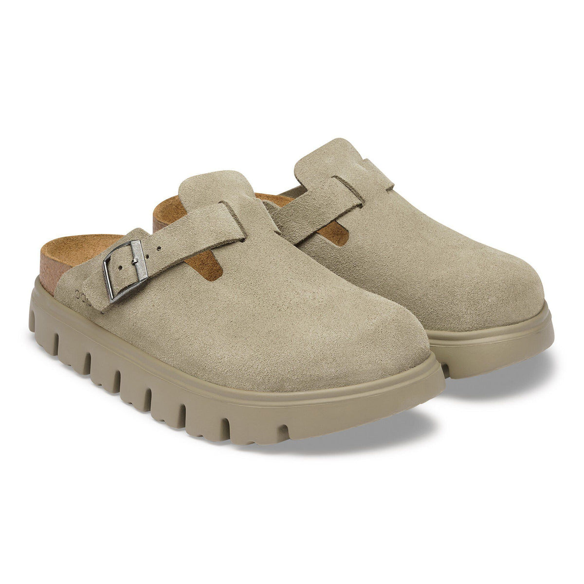Boston Chunky Suede Leather in Color Taupe | Birkenstock