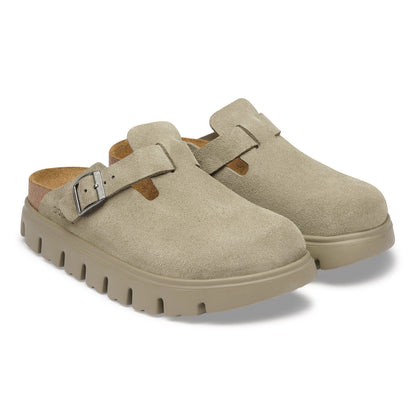 Boston Chunky Suede Leather in Color Taupe | Birkenstock