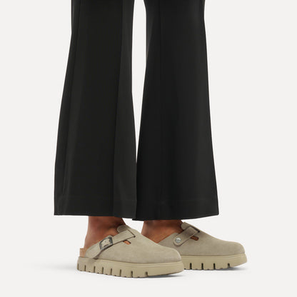 Boston Chunky Suede Leather in Color Taupe | Birkenstock