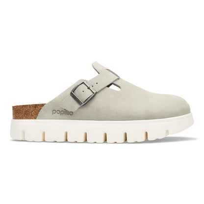 Boston Chunky Suede Leather in Color Oyster | Birkenstock