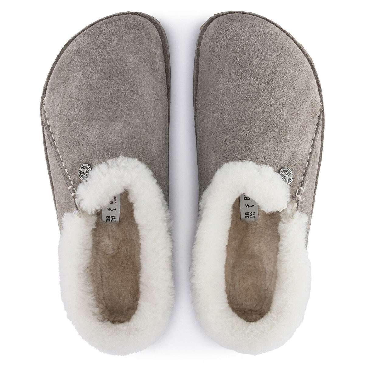Zermatt Premium Suede Leather in Color Stone Coin | Birkenstock