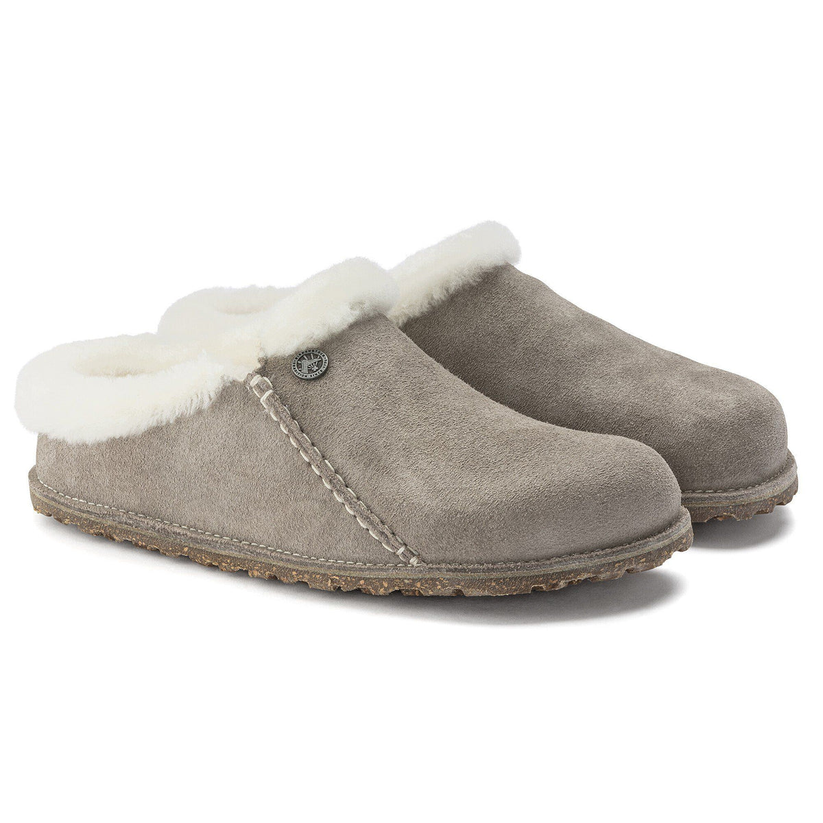 Zermatt Premium Suede Leather in Color Stone Coin | Birkenstock