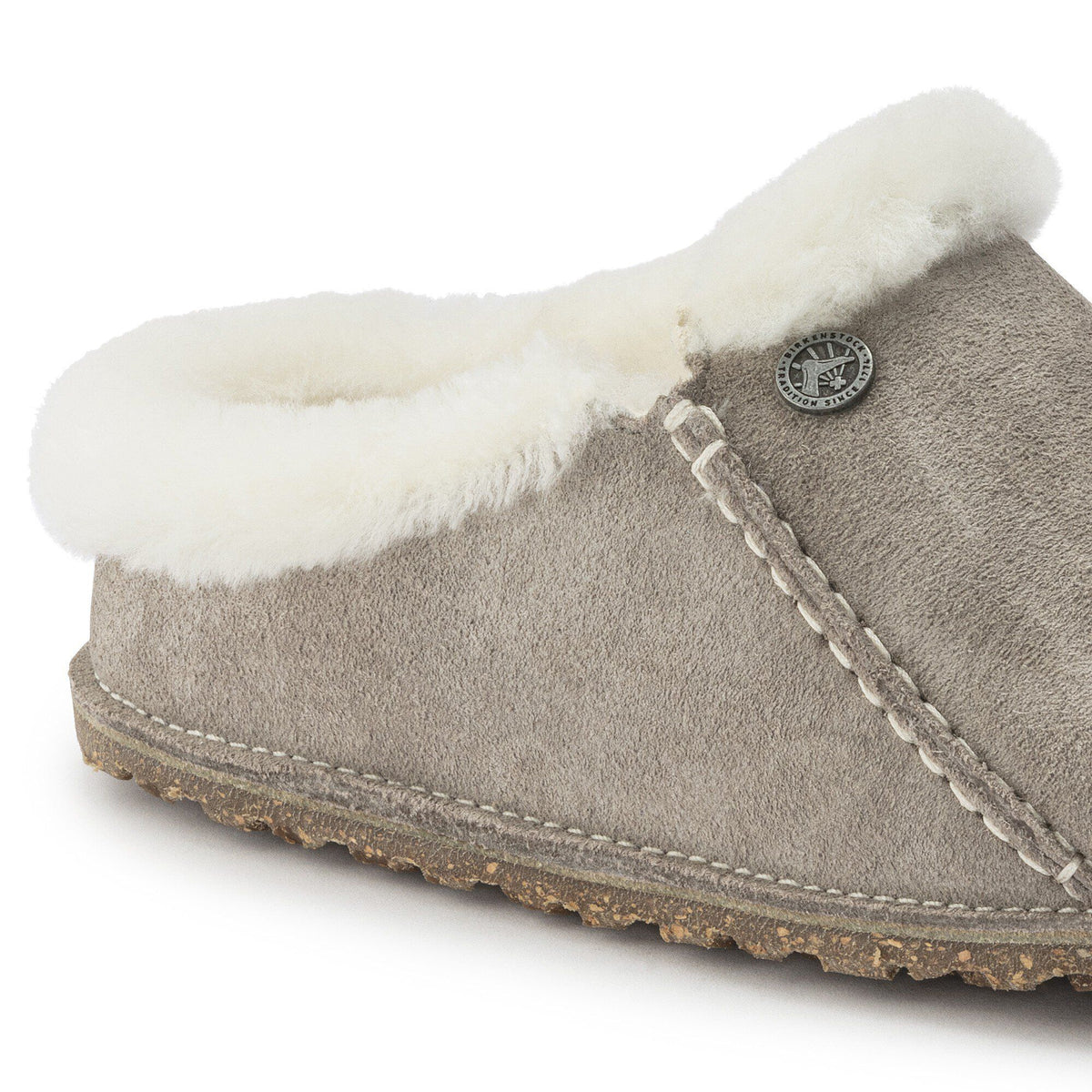 Zermatt Premium Suede Leather in Color Stone Coin | Birkenstock