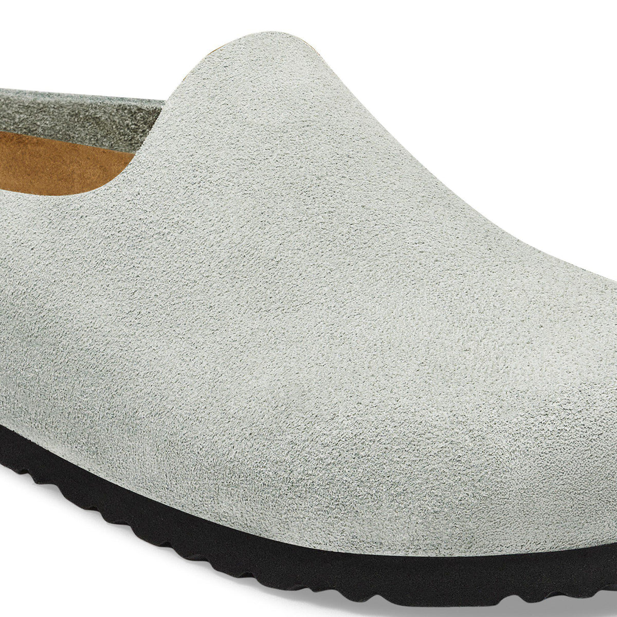 Amsterdam Wrapped Suede Leather in Color Pure Sage | Birkenstock