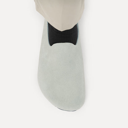Amsterdam Wrapped Suede Leather in Color Pure Sage | Birkenstock