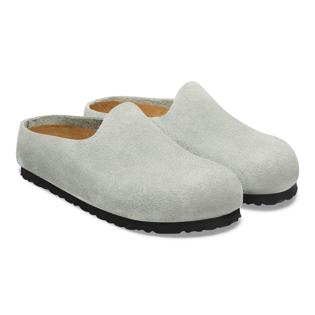 Amsterdam Wrapped Suede Leather in Color Pure Sage | Birkenstock
