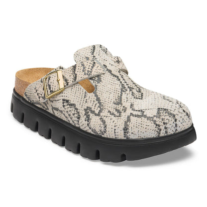 Boston Chunky Suede Leather in Color Snake Oyster | Birkenstock