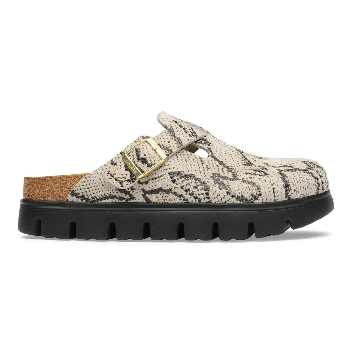 Boston Chunky Suede Leather in Color Snake Oyster | Birkenstock