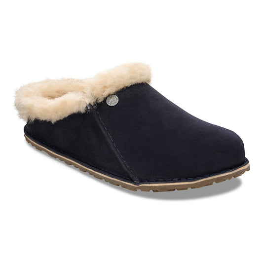 Zermatt Premium Shearling Suede Leather in Color Midnight Blue | Birkenstock