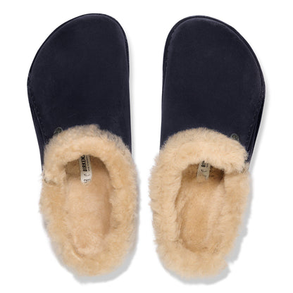 Zermatt Premium Shearling Suede Leather in Color Midnight Blue | Birkenstock