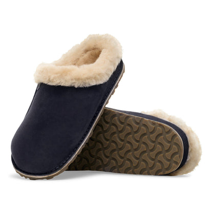 Zermatt Premium Shearling Suede Leather in Color Midnight Blue | Birkenstock