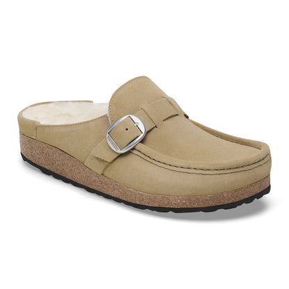 Buckley Shearling Suede Leather in Color Taupe | Birkenstock