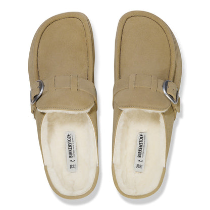 Buckley Shearling Suede Leather in Color Taupe | Birkenstock