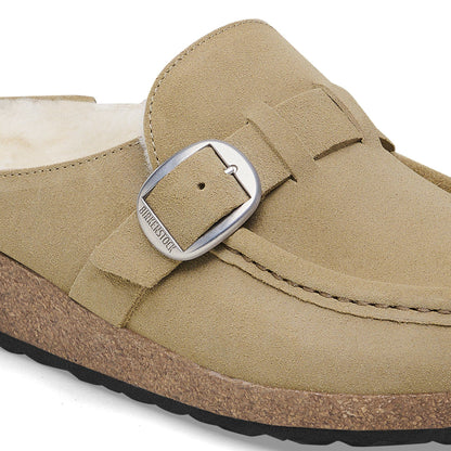 Buckley Shearling Suede Leather in Color Taupe | Birkenstock