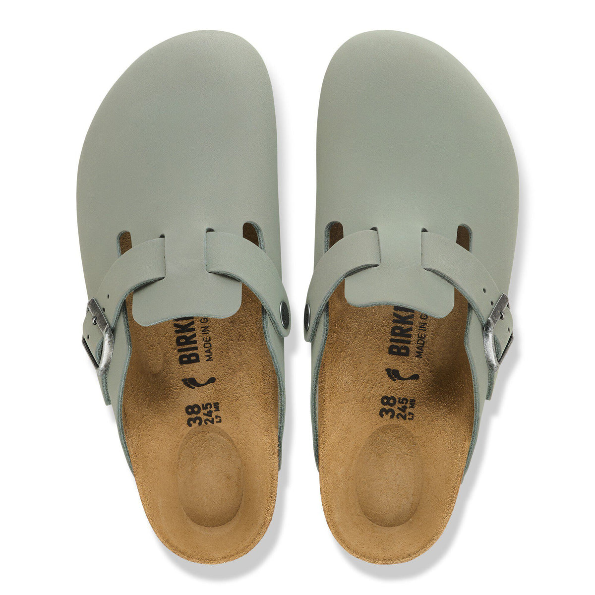 Boston Oiled Leather in Color Pure Sage | Birkenstock