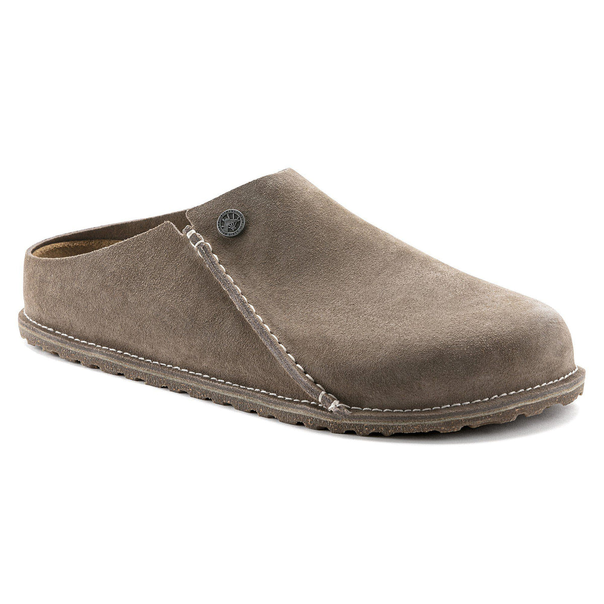 Zermatt Premium Suede Leather in Color Gray Taupe | Birkenstock