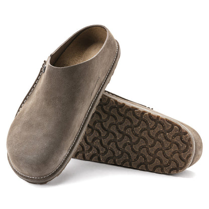 Zermatt Premium Suede Leather in Color Gray Taupe | Birkenstock