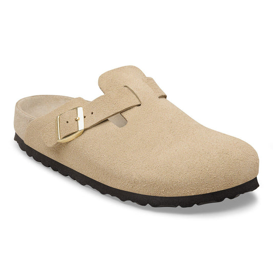 Boston Suede Leather in Color Taupe | Birkenstock