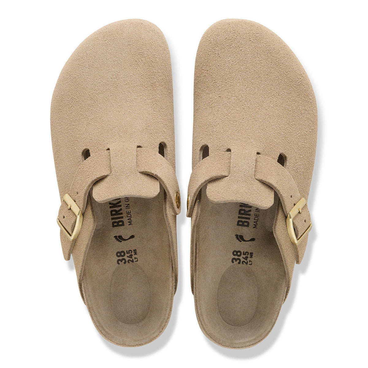 Boston Suede Leather in Color Taupe | Birkenstock