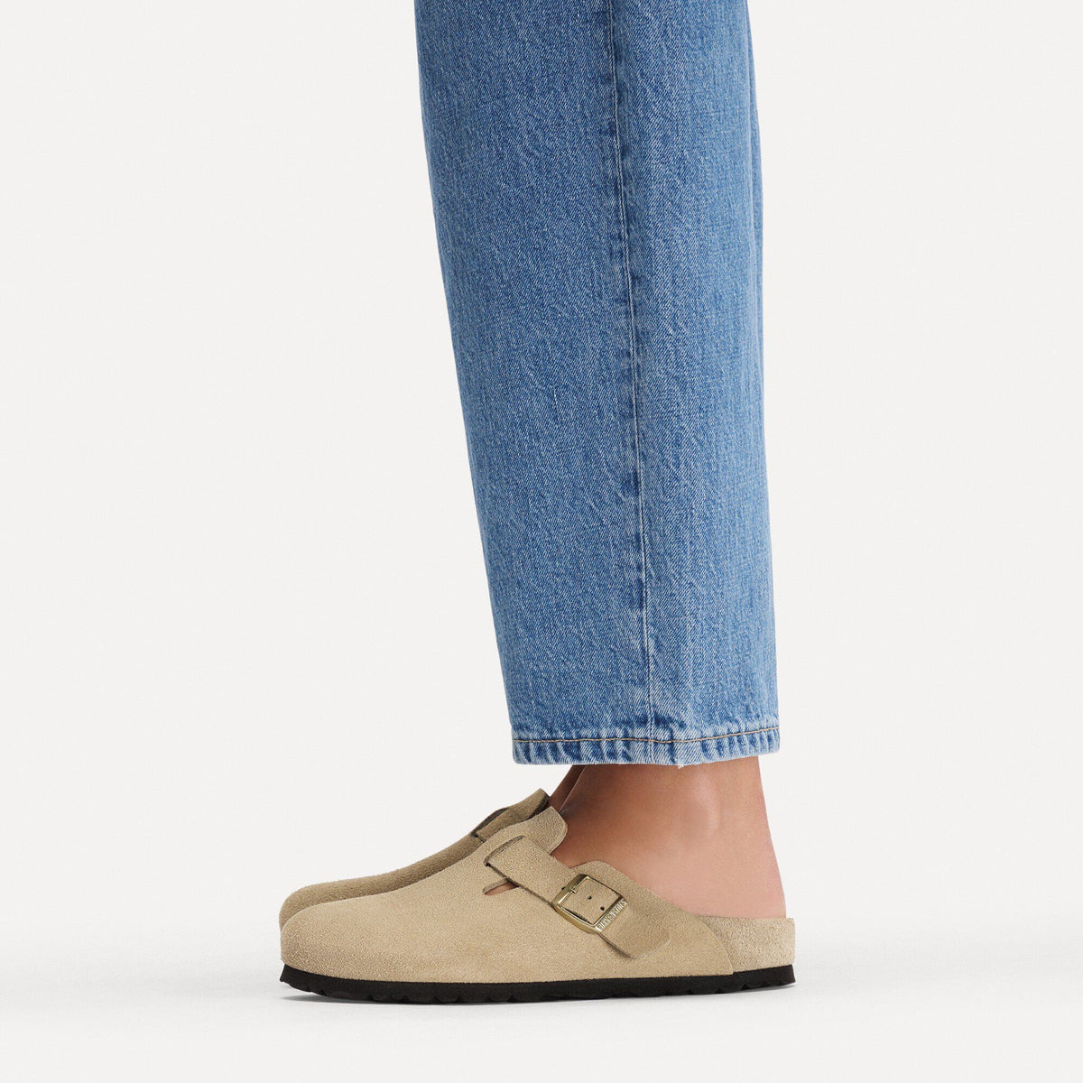 Boston Suede Leather in Color Taupe | Birkenstock