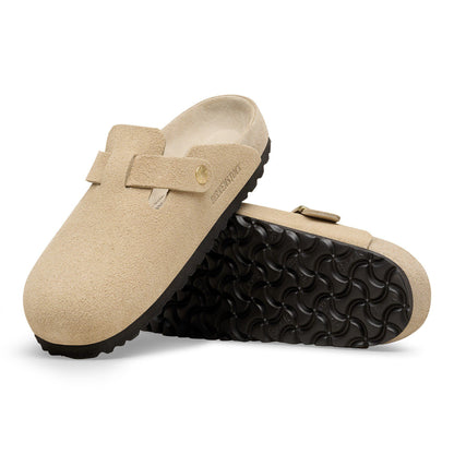 Boston Suede Leather in Color Taupe | Birkenstock