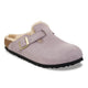 Suede Shimmering Faded Purple