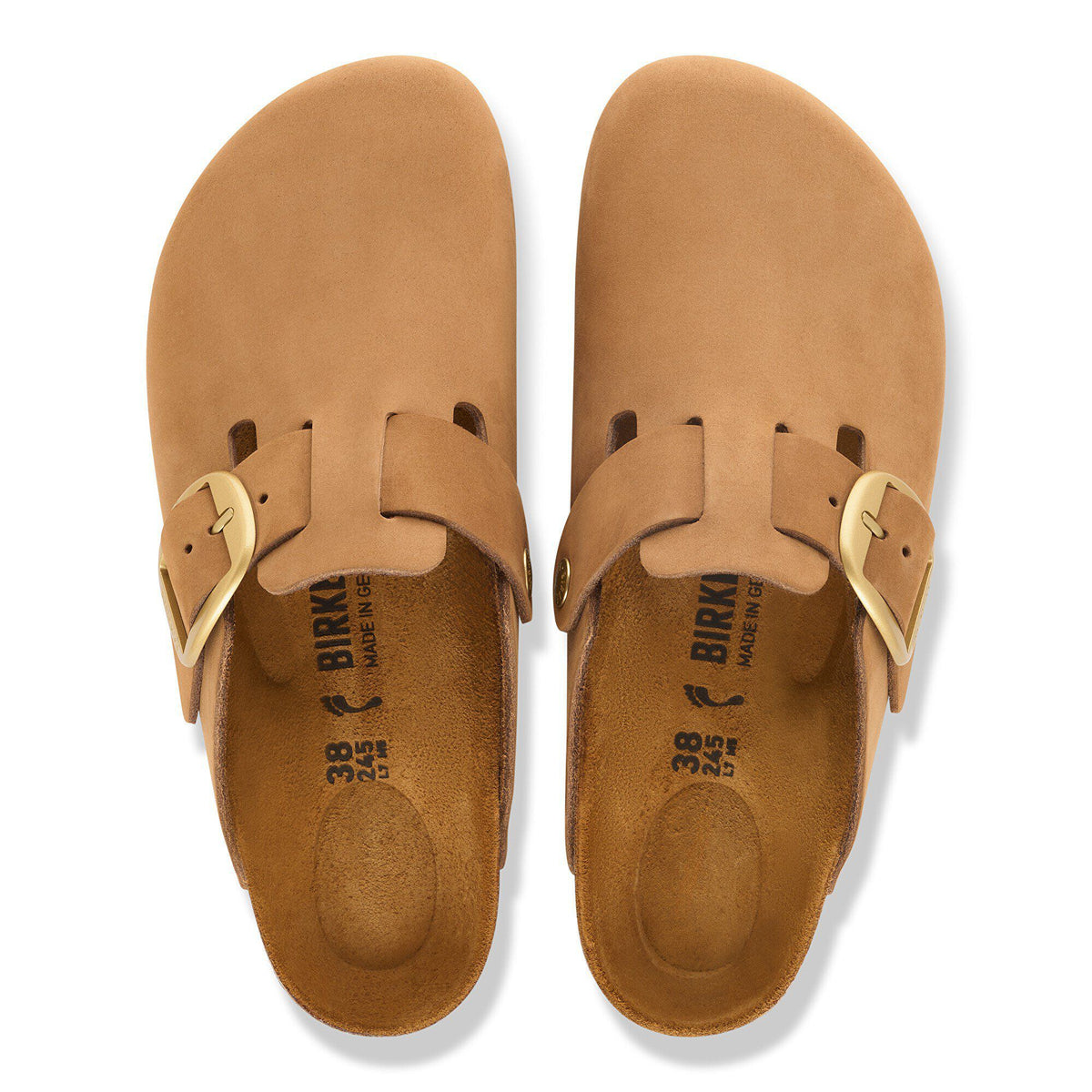 Boston Big Buckle Nubuck Leather in Color Mink Tonal | Birkenstock