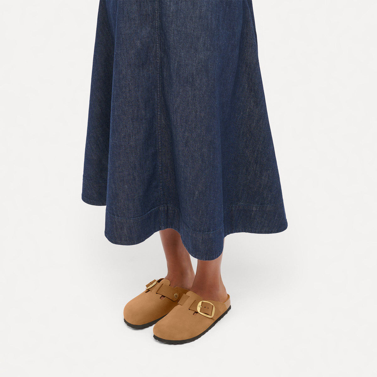 Boston Big Buckle Nubuck Leather in Color Mink Tonal | Birkenstock