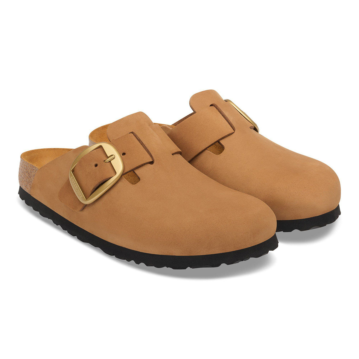 Boston Big Buckle Nubuck Leather in Color Mink Tonal | Birkenstock