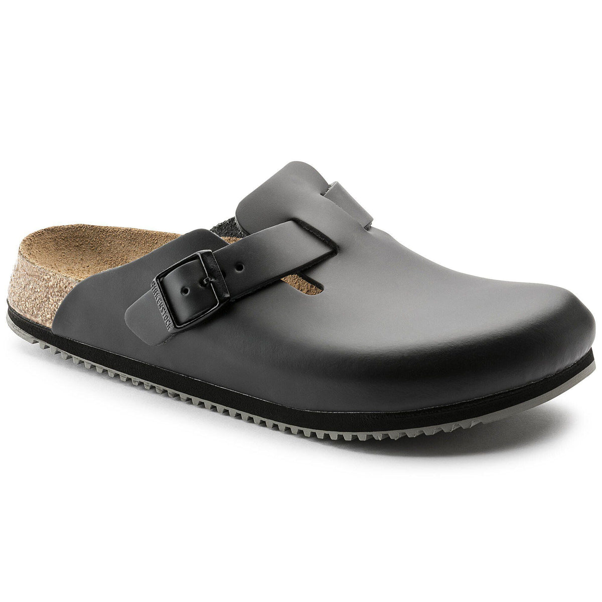 Boston Super Grip Leather in Color Black | Birkenstock