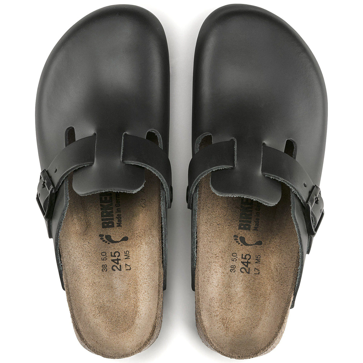 Boston Super Grip Leather in Color Black | Birkenstock