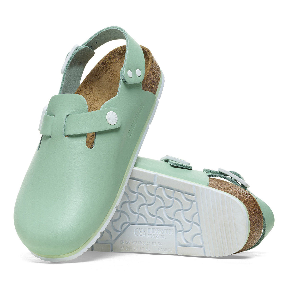 Tokio Pro Natural Coated Leather in Color Matcha | Birkenstock