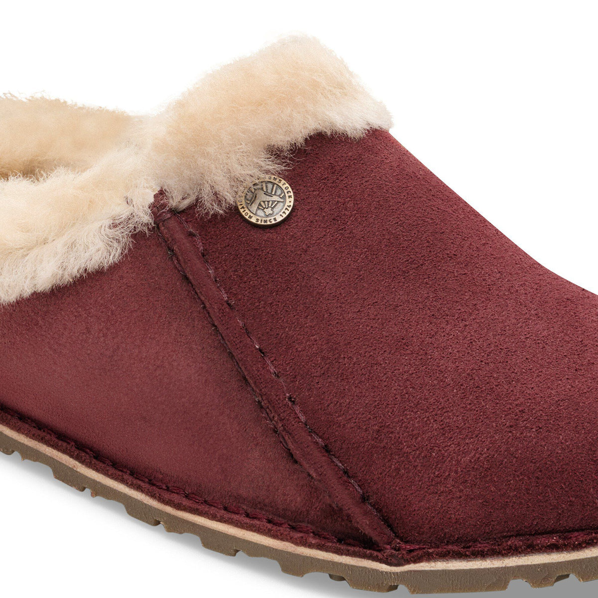 Zermatt Premium Suede Leather in Color Zinfandel | Birkenstock